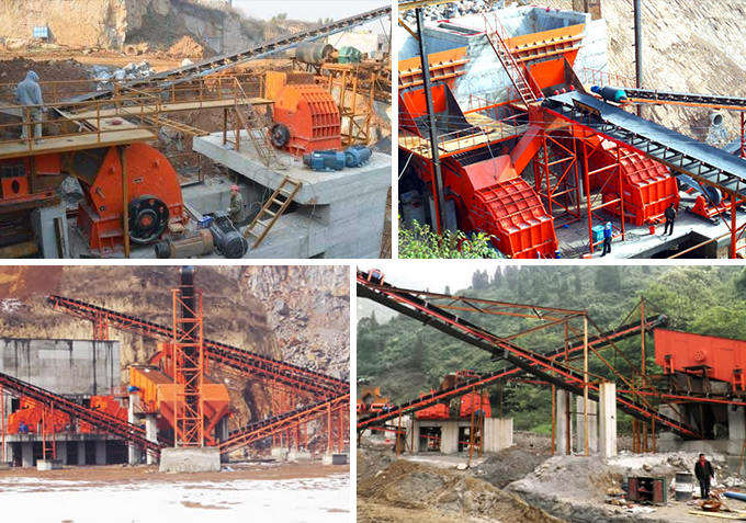 重錘式破碎機(jī)工作現(xiàn)場(chǎng) 重錘式破碎機(jī)工作現(xiàn)場(chǎng)