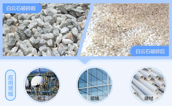 白云石復合式破碎機應用領域 白云石復合式破碎機應用領域