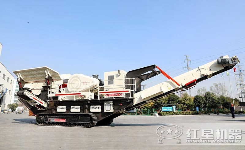 可遙控操作，隨場地靈活移動的履帶移動式破碎車