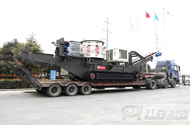 圓錐破履帶移動破碎站，整形效果好，產(chǎn)量高 style=width:720px; 