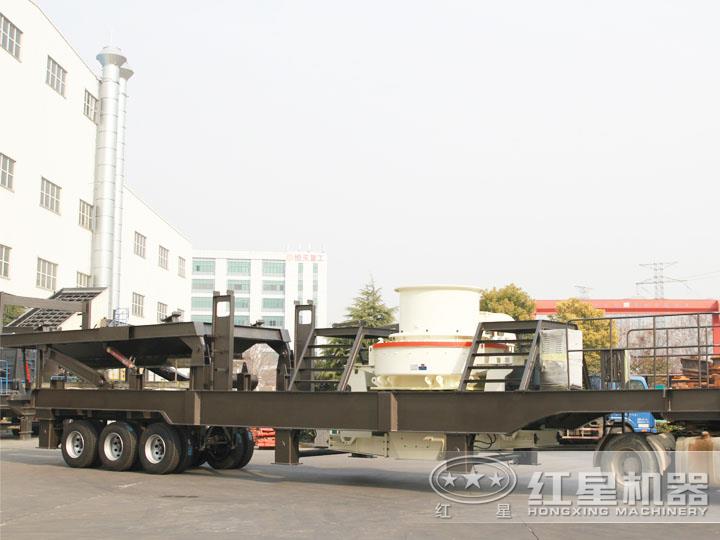 移動(dòng)柴油打砂機(jī)，可一鍵智能操作，液壓控制