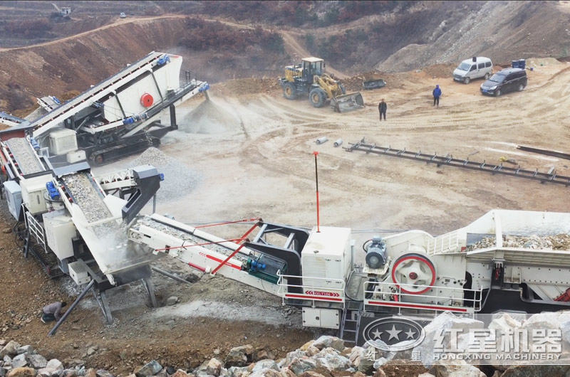 履帶移動顎破機+履帶移動圓錐破