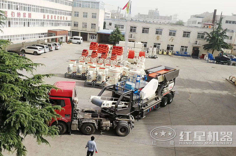 紅星移動制砂機價格便宜,發(fā)往客戶現場 紅星移動制砂機價格便宜,發(fā)往客戶現場