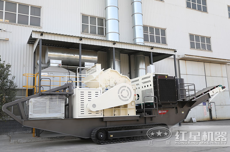 小型建筑垃圾制砂機(jī)設(shè)備，履帶式移動