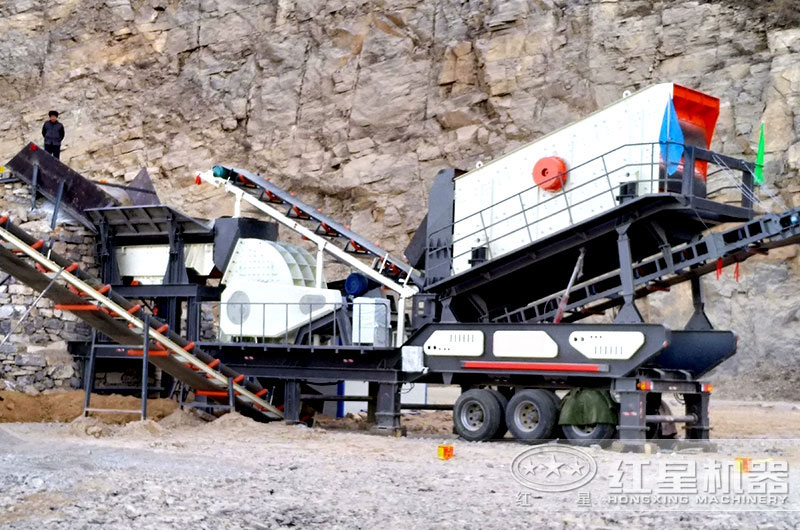 錘式流動石子破碎生產線現場 錘式流動石子破碎生產線現場