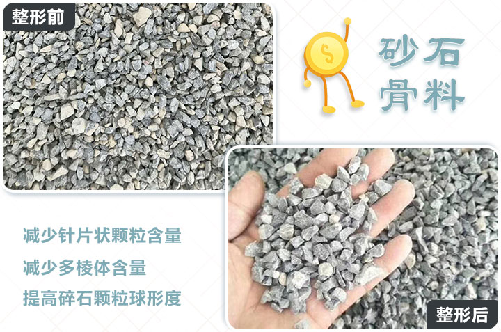 石子整形前后圖 石子整形前后圖