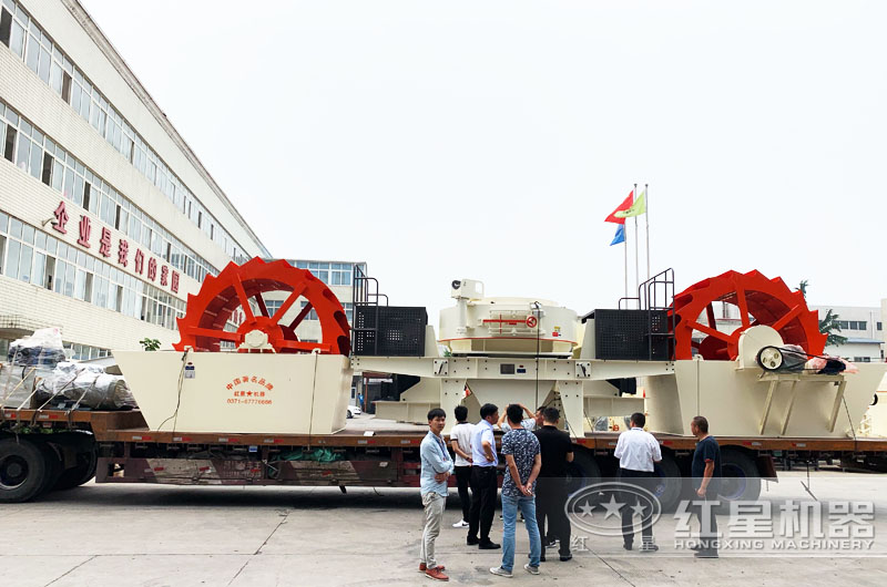 廠家洗沙機發貨，專車運輸