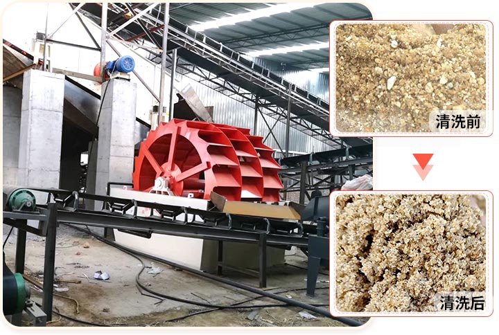 洗砂機工作現場 洗砂機工作現場